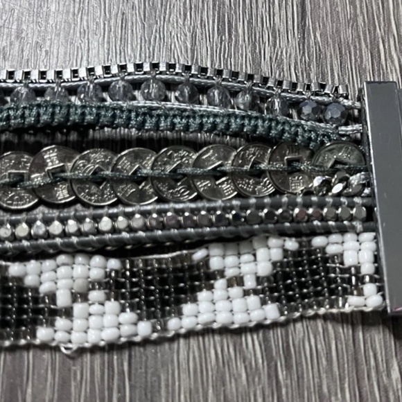 Victoria Emerson Atticus Multi Layered Bracelet Magnetic Cuff Boho Classic - Picture 7 of 8